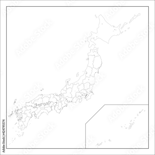 日本の地図です