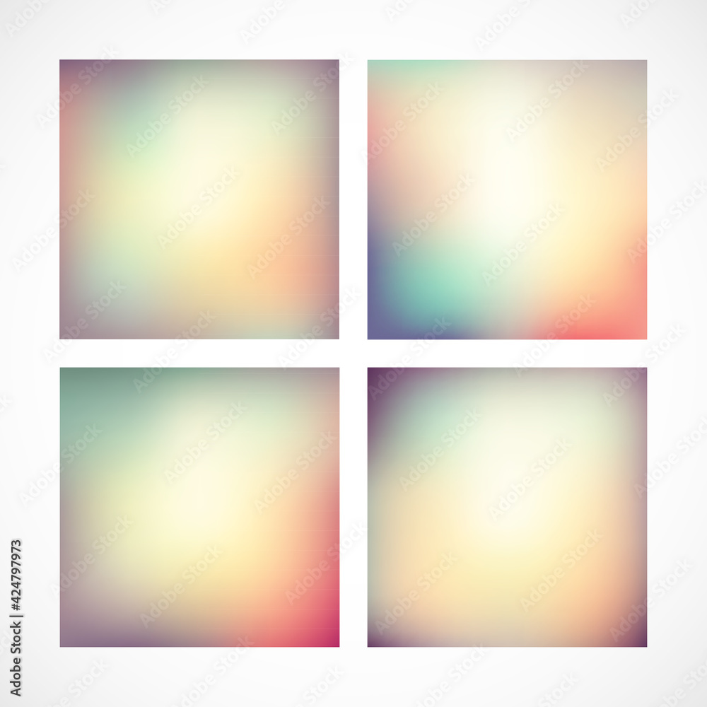 Abstract colorful smooth blurred vector background for design.