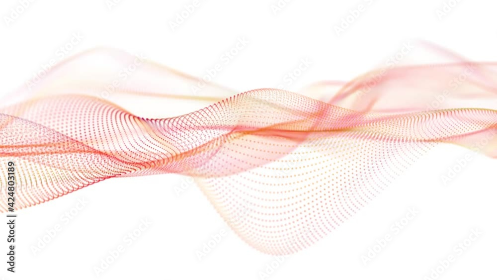 Color light blue abstract waves on white background. Futuristic background.