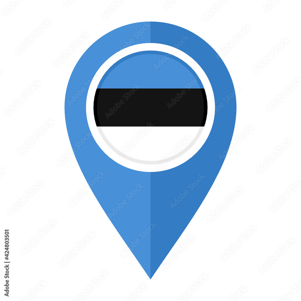 flat map marker icon with estonia flag isolated on white background
flat map marker icon with estonia flag isolated on white background