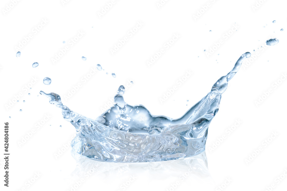 water splash isolated on white background