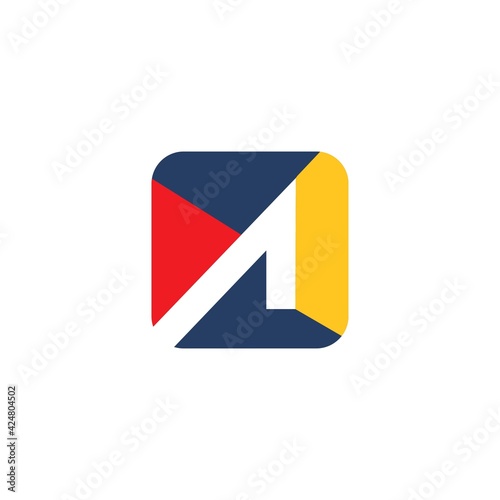 Free Download Modern and colorful letter A initials logo design - GFXLoad