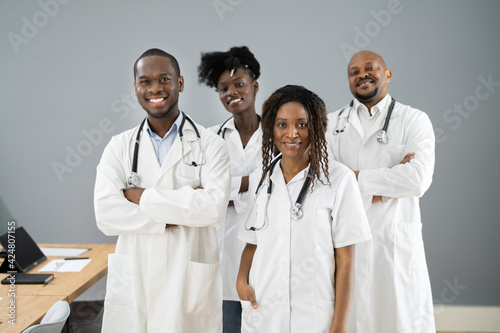 Diverse African Group Of Medical Doctors