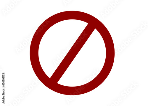 Free Download No Crossing Symbol Sign, Vector Illustration, White Background. EPS 10 - GFXLoad