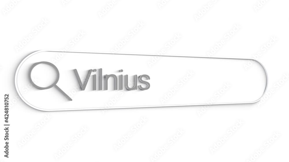Vilnius Search Bar Close Up Single Line Typing Text Box Layout Web Database Browser Engine Concept. Vilnius Search Bar Close Up Single Line Typing Text Box Layout Web Database Browser Engine Concept.