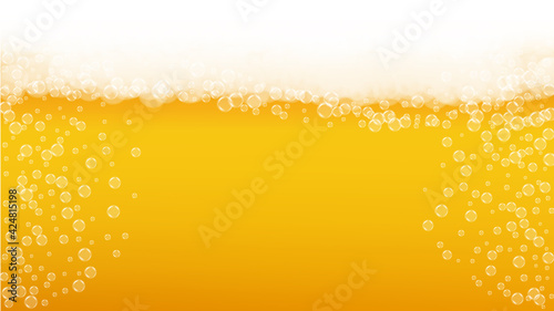 Beer background. Craft lager splash. Oktoberfest foam.