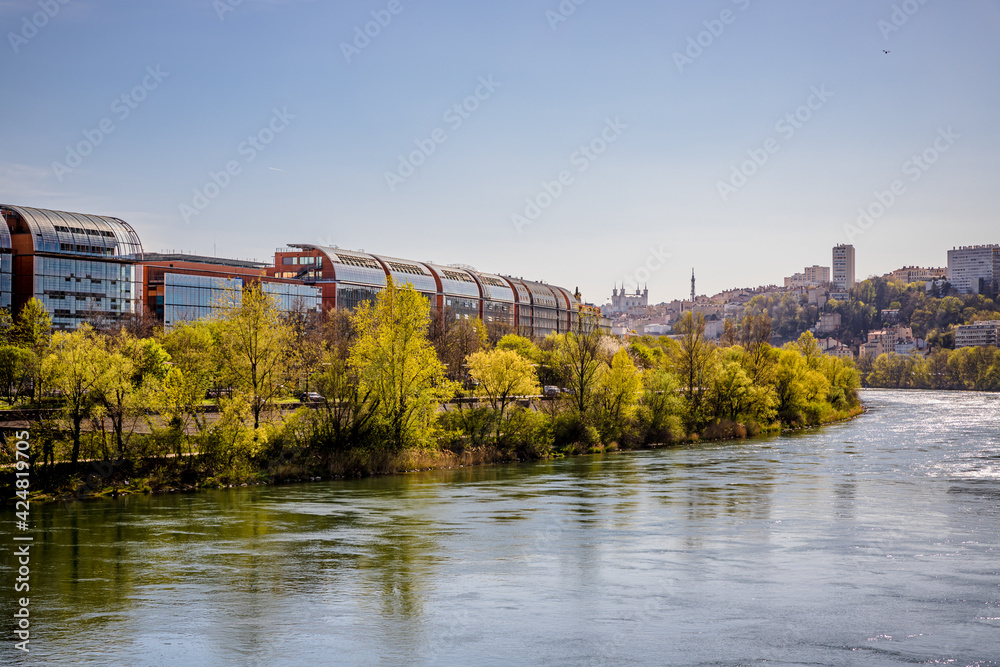 La cité internationale vu depuis Saint Clair à Caluire