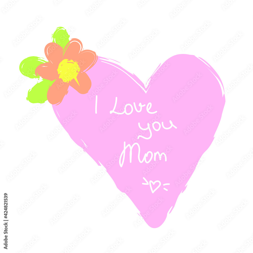 Mother's Day holiday sweet heart