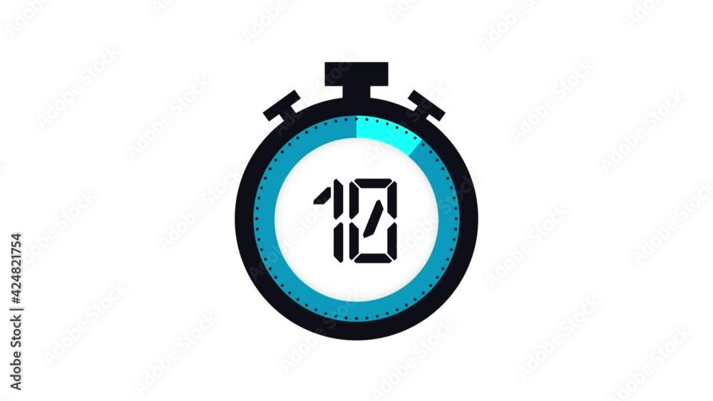 Colourful minimal countdown timer animation from 50 to 0 seconds. Modern flat design with animation on white background. High quality 4K video Colourful minimal countdown timer animation from 50 to 0 seconds. Modern flat design with animation on white background. High quality 4K video