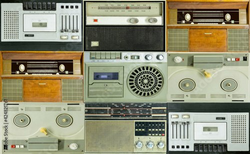Some old radios. photo