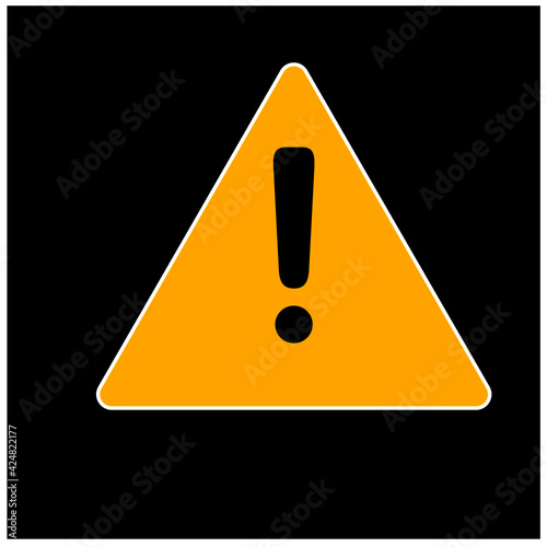Caution Warning Sign,Vector Illustration, Isolate On White Background Label. EPS10