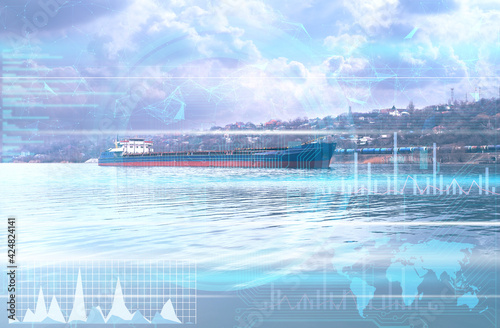 the concept of automation of logistics in sea and river transport using artificial intelligence in order to reduce overhead costs and increase profits