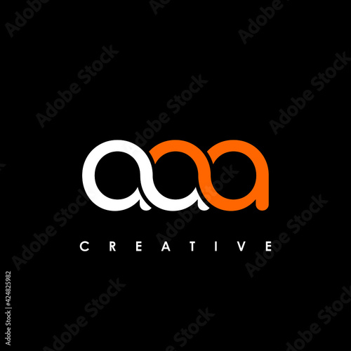AAA Letter Initial Logo Design Template Vector Illustration