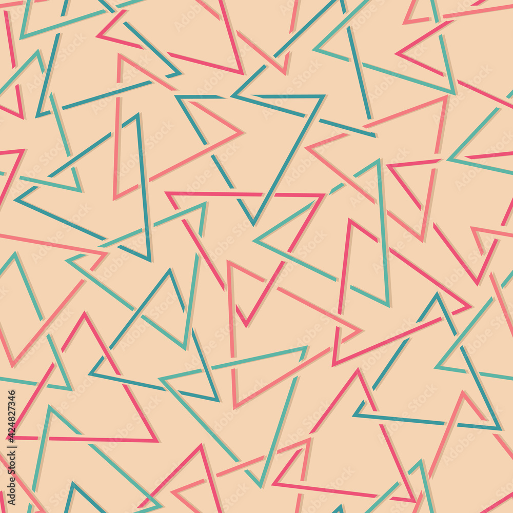 Seamless repeating pattern of triangles