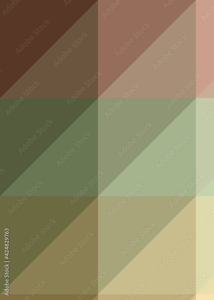 Fototapeta premium Abstract color Low-Polygones Generative Art background illustration