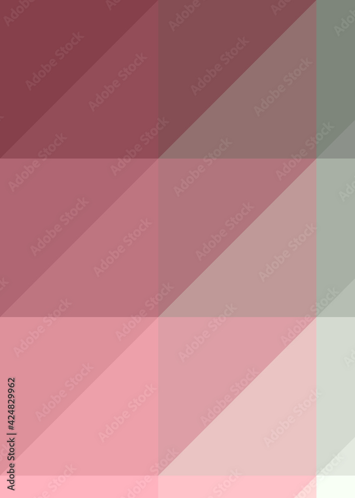 Fototapeta premium Abstract color Low-Polygones Generative Art background illustration