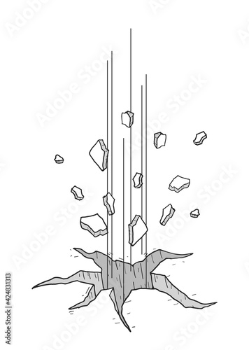 Broken ground illustraiton