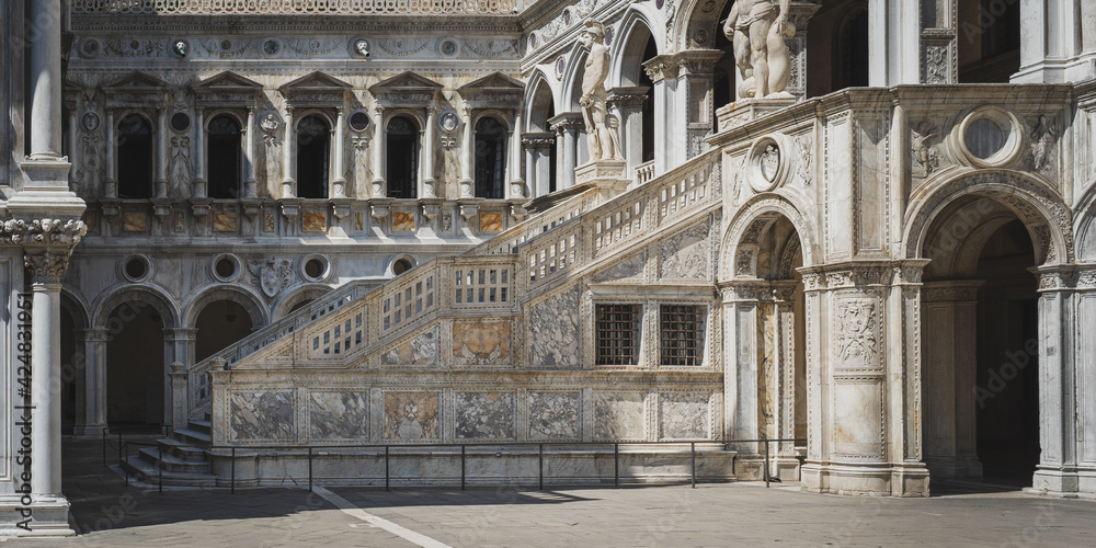 Giant's Stairway of the Doge's Palace, Venice, Italy