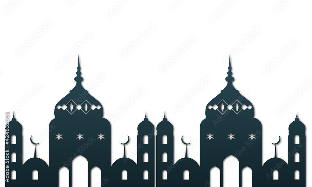 Creative Islamic Festival Ramadan Kareem Mosque Or Masjid Template