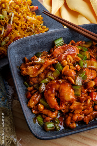 Kung Pao Chicken Shrimp