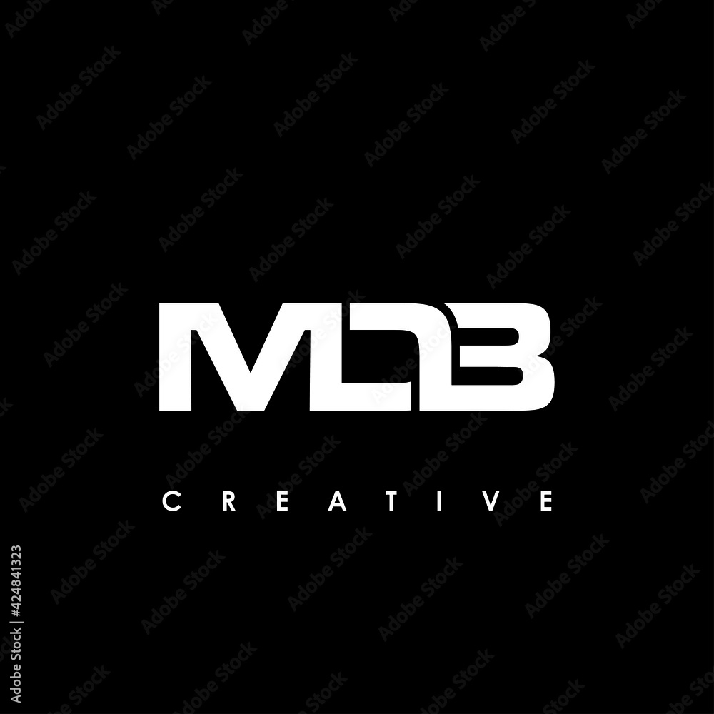 MDB Letter Initial Logo Design Template Vector Illustration