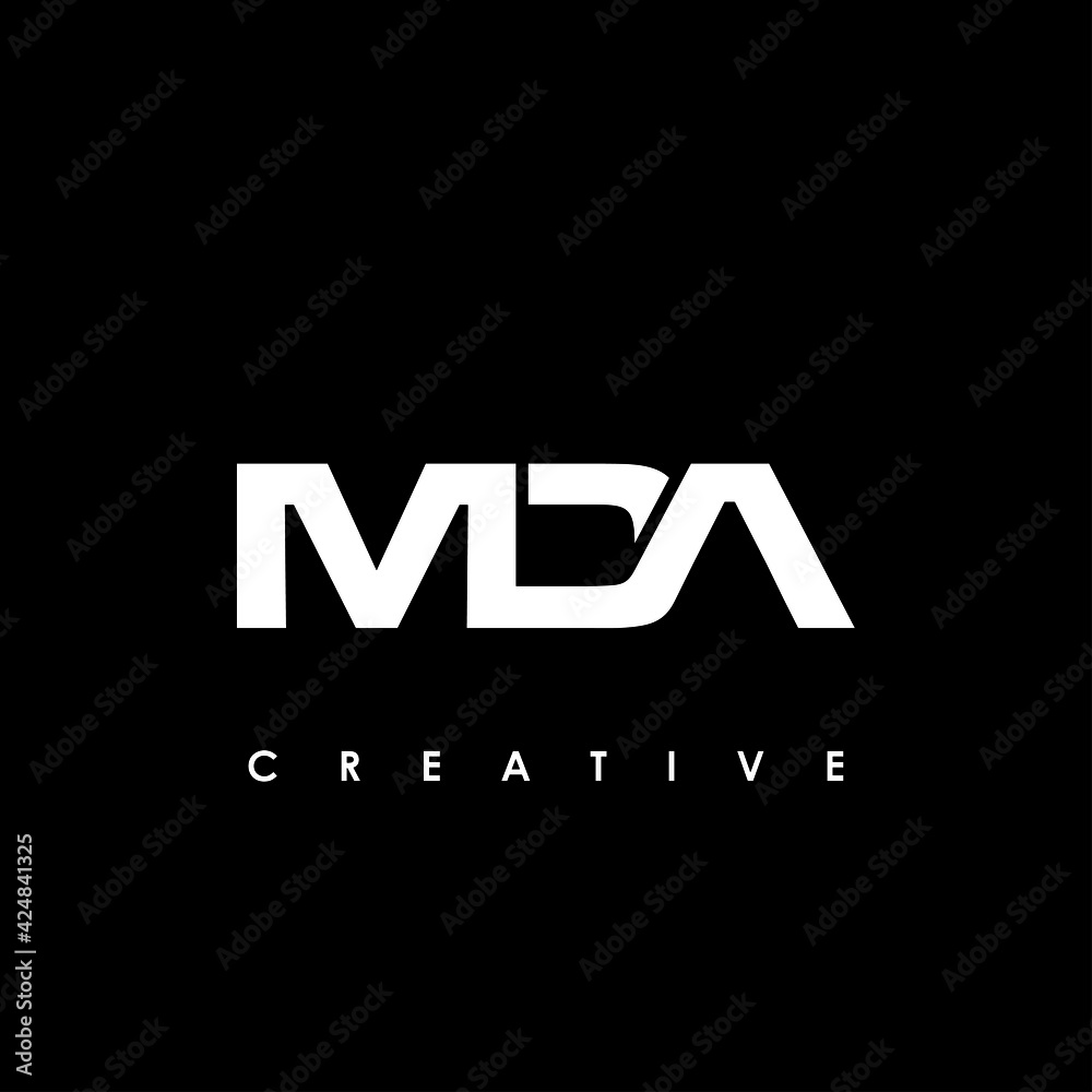 MDA Letter Initial Logo Design Template Vector Illustration