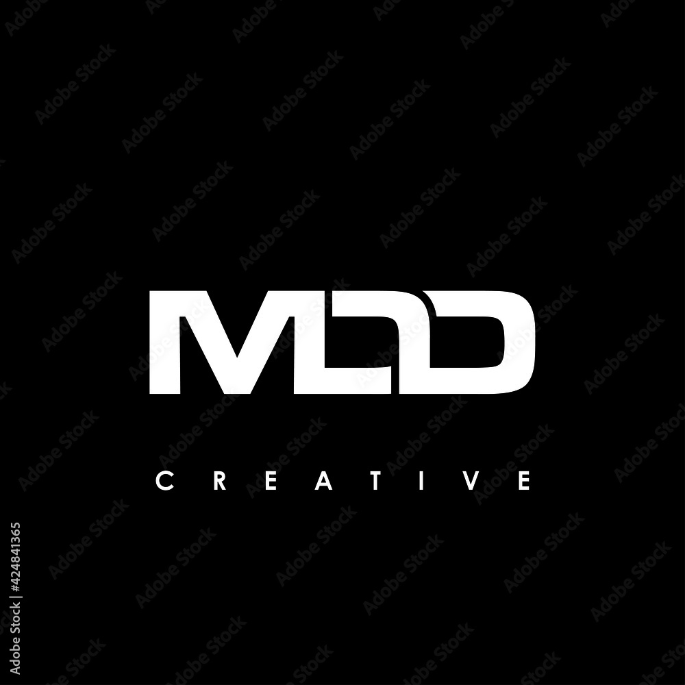 MDD Letter Initial Logo Design Template Vector Illustration