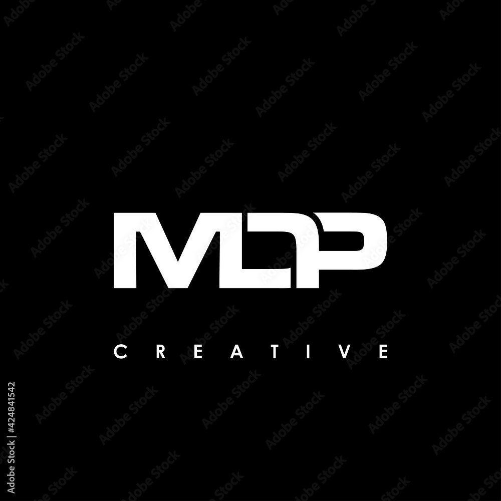 MDP Letter Initial Logo Design Template Vector Illustration