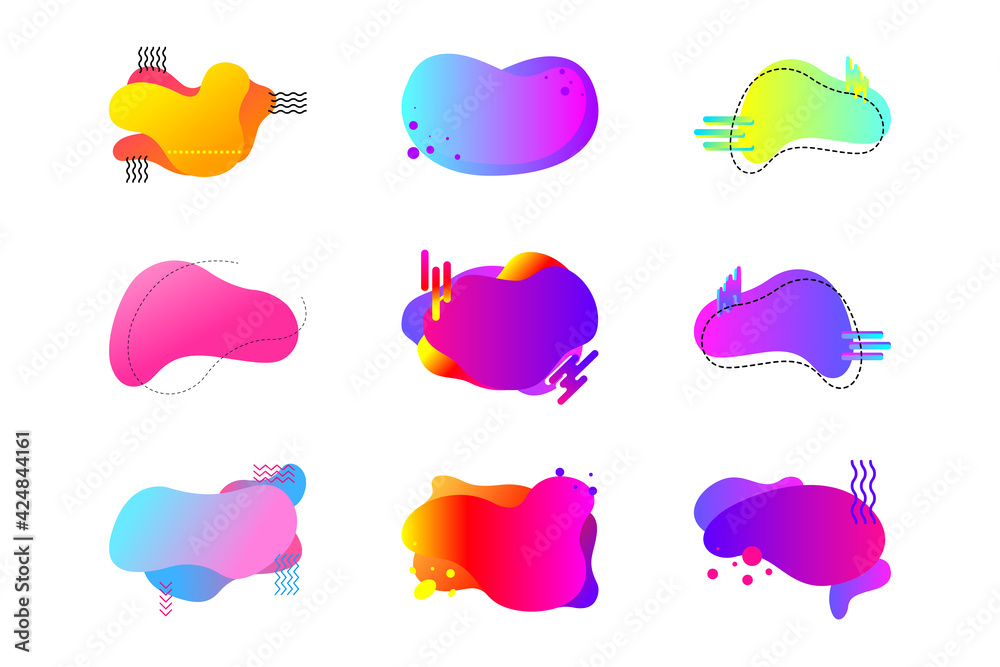 Set of modern Memphis abstract shape with copy space for text. Template for web design, banner, promotion, greeting card, advertising. Set of modern Memphis abstract shape with copy space for text. Template for web design, banner, promotion, greeting card, advertising.