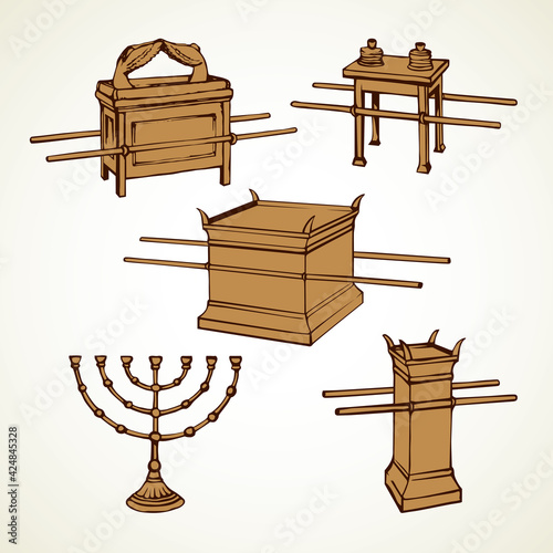 Altar. Vector drawing