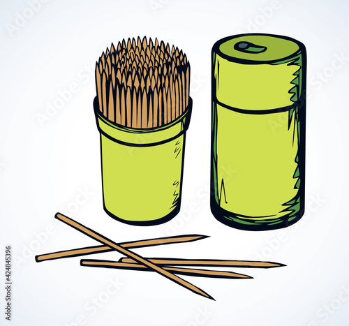 Toothpicks. Vector drawing