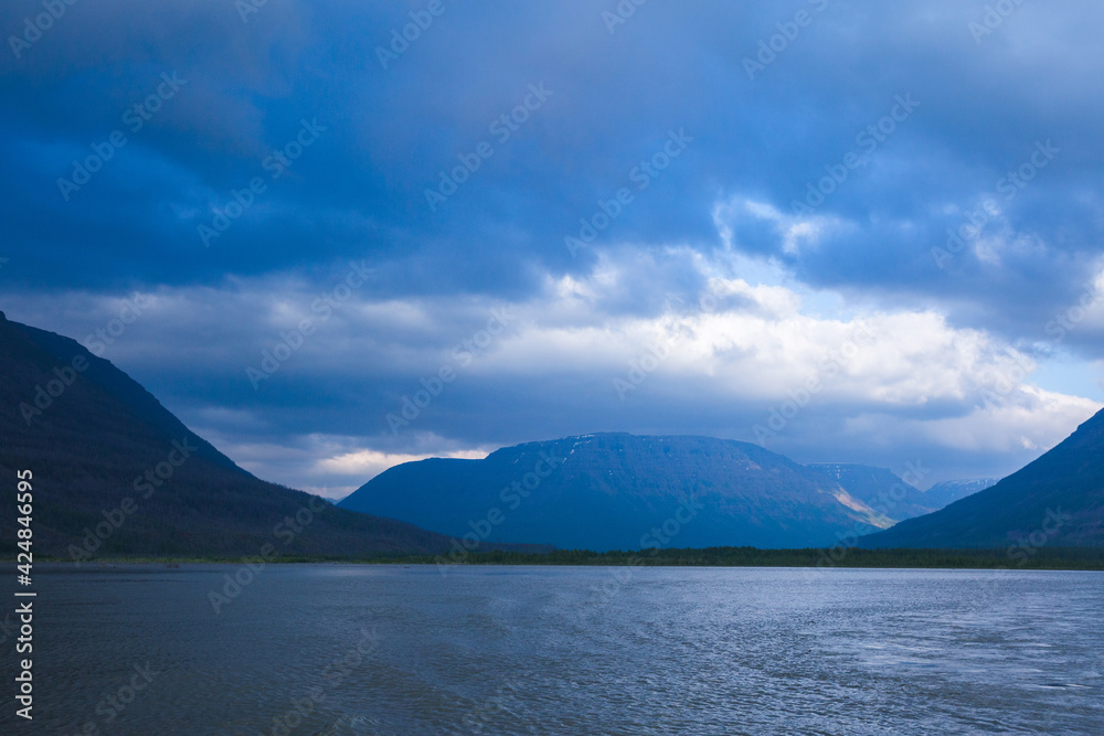 Lama Lake on Putorana Plateau. Russia, Krasnoyarsk region