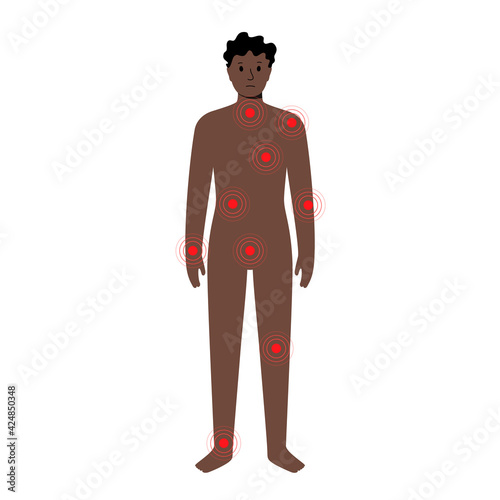 Pain in male body