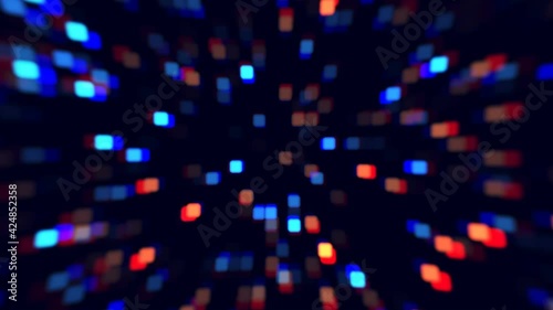 Wallpaper Mural Information glow abstract tech geometric motion background. Seamless looping. Video animation Ultra HD 4K 3840x2160 Torontodigital.ca