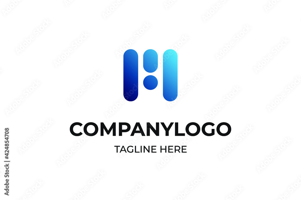 Abstract Initial Letter M Logo. Usable for Business, Science and Technology Logos. Flat Vector Logo Design Template Element. Abstract Initial Letter M Logo. Usable for Business, Science and Technology Logos. Flat Vector Logo Design Template Element.