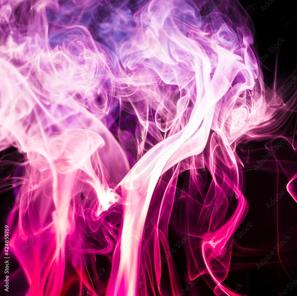 Colored smoke on black background Colored smoke on black background