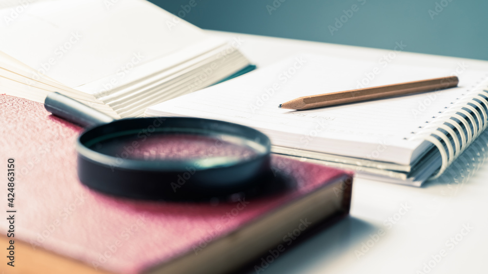 Fototapeta premium Writing from reading, summarize the content