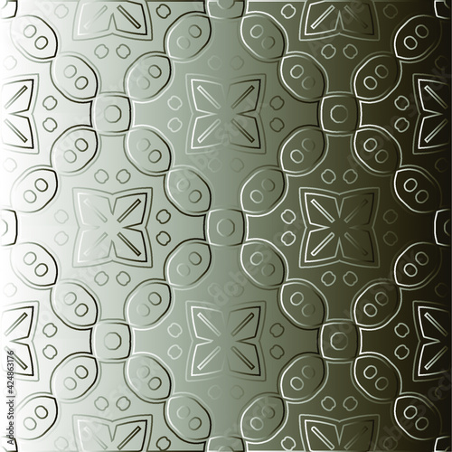  Pattern with a black-and-white gradient . Abstract metallic background 