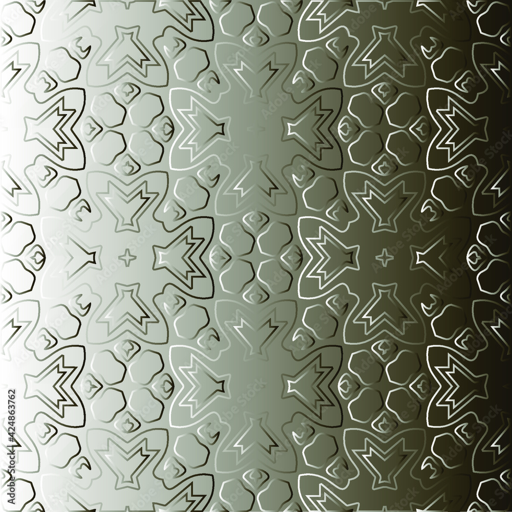  Pattern with a black-and-white gradient . Abstract metallic background 