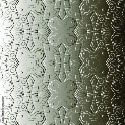  Pattern with a black-and-white gradient . Abstract metallic background 