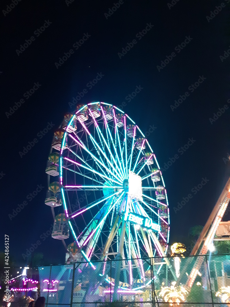 Roda gigante de noite
