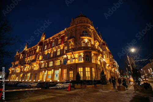 Fototapeta Naklejka Na Ścianę i Meble -  Central district of Rostov-on-Don. Beautiful architecture of historical buildings