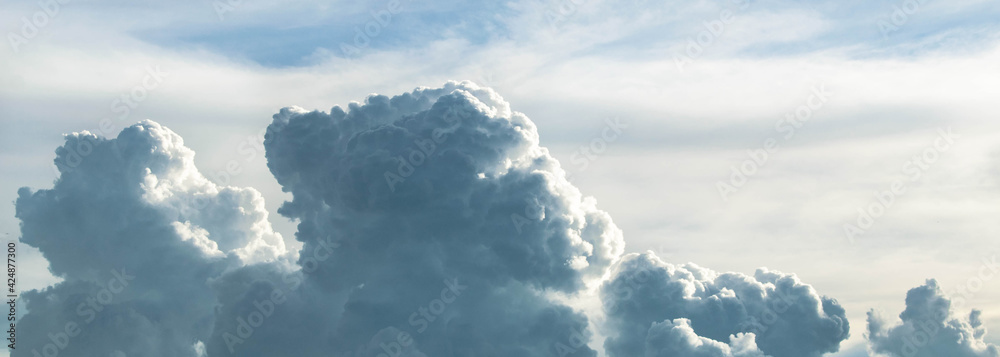 Naklejka premium Clouds in Sky, Beautiful Clouds