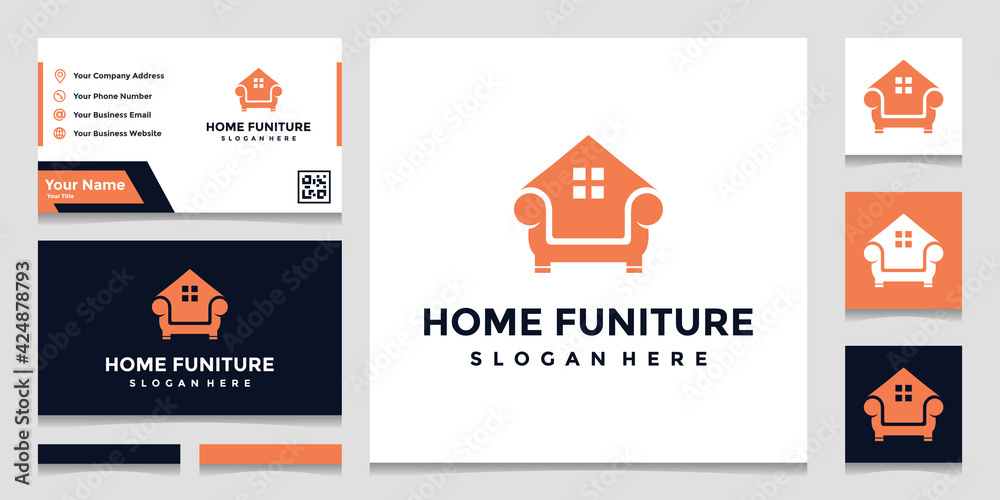 Creative home furniture and business card designs