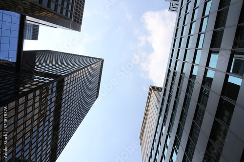 modern office buildings