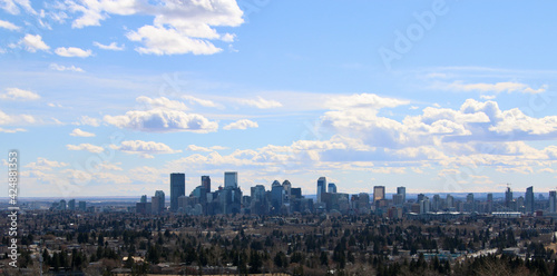 Calgary cityscape north view