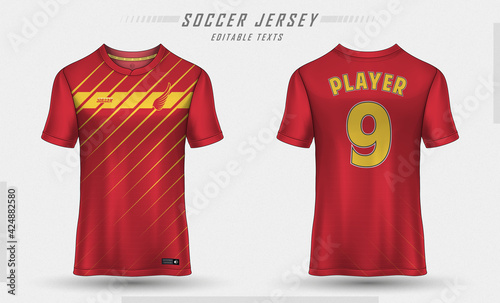 Soccer jersey template sport t shirt design