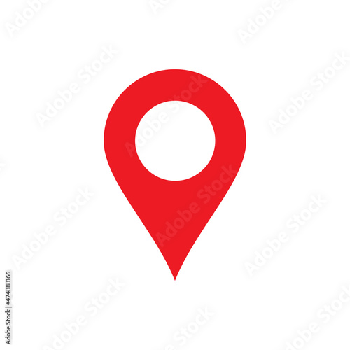 Location pin icon vector Illustration. navigation icon. search map icon. location place. Map pointer icon. GPS location symbol. 