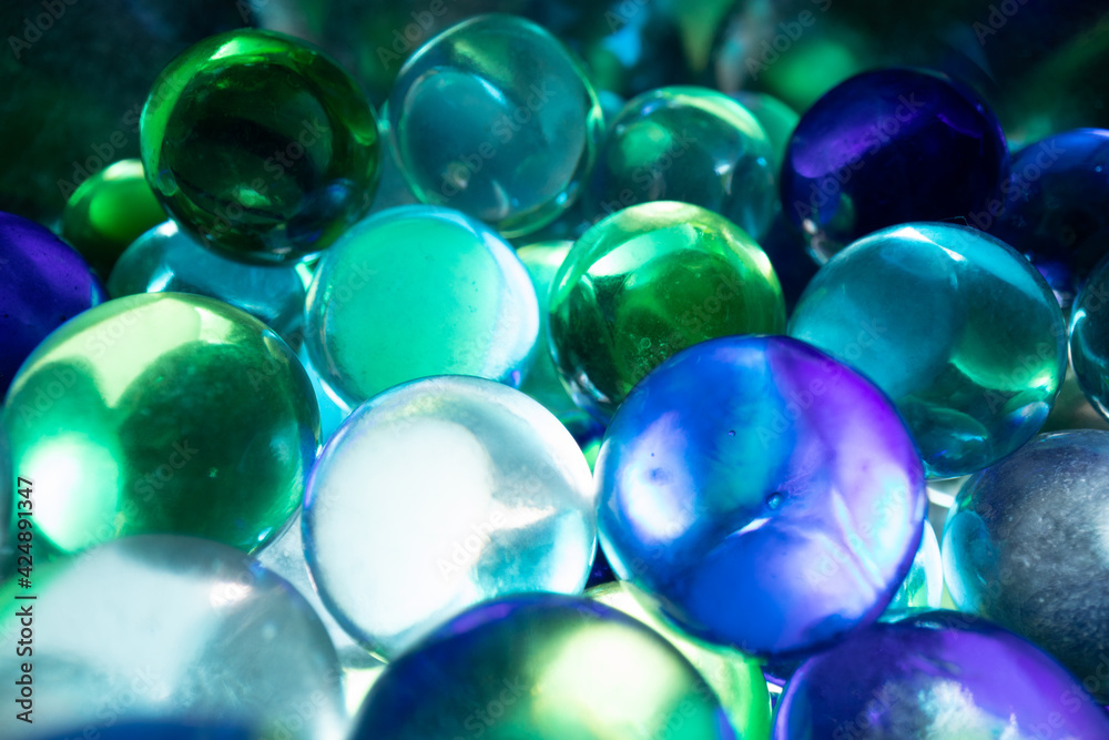 Lots of colorful glass balls Lots of colorful glass balls