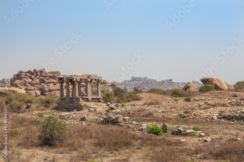 Ancient architecture of Hampi, Karnataka state, India